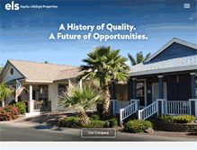 Tablet Screenshot of equitylifestyleproperties.com